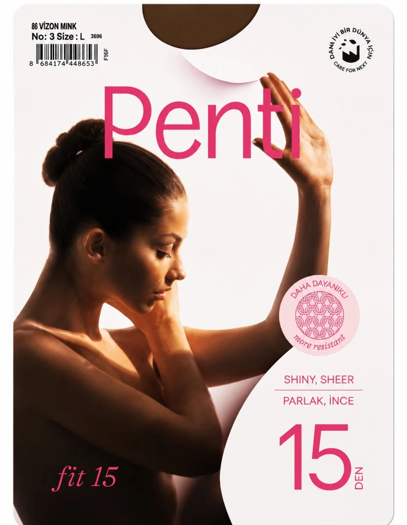Penti Vizon / Mink Külotlu Çorap No:3