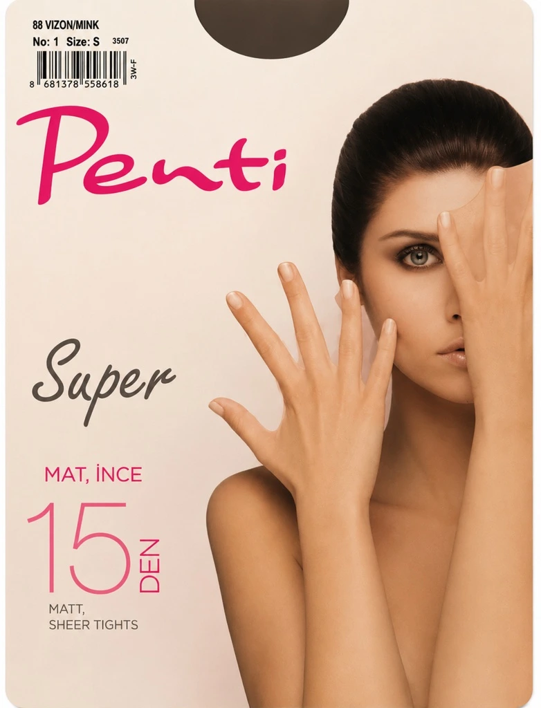 Penti Vizon / Mink Mat İnce Külotlu Çorap No:1
