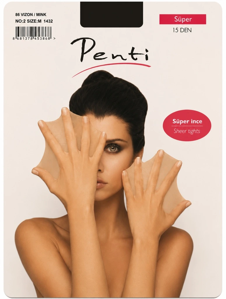 Penti Vizon / Mink Mat İnce Külotlu Çorap No:2