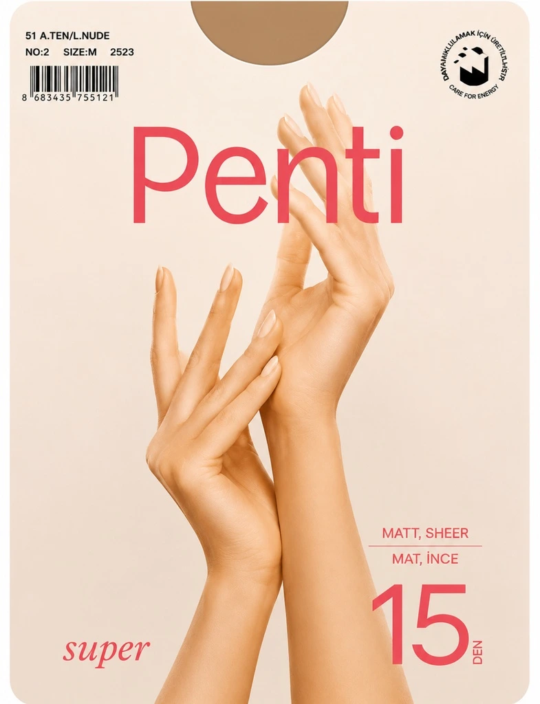 Penti Açık Ten Mat İnce Külotlu Çorap No:2
