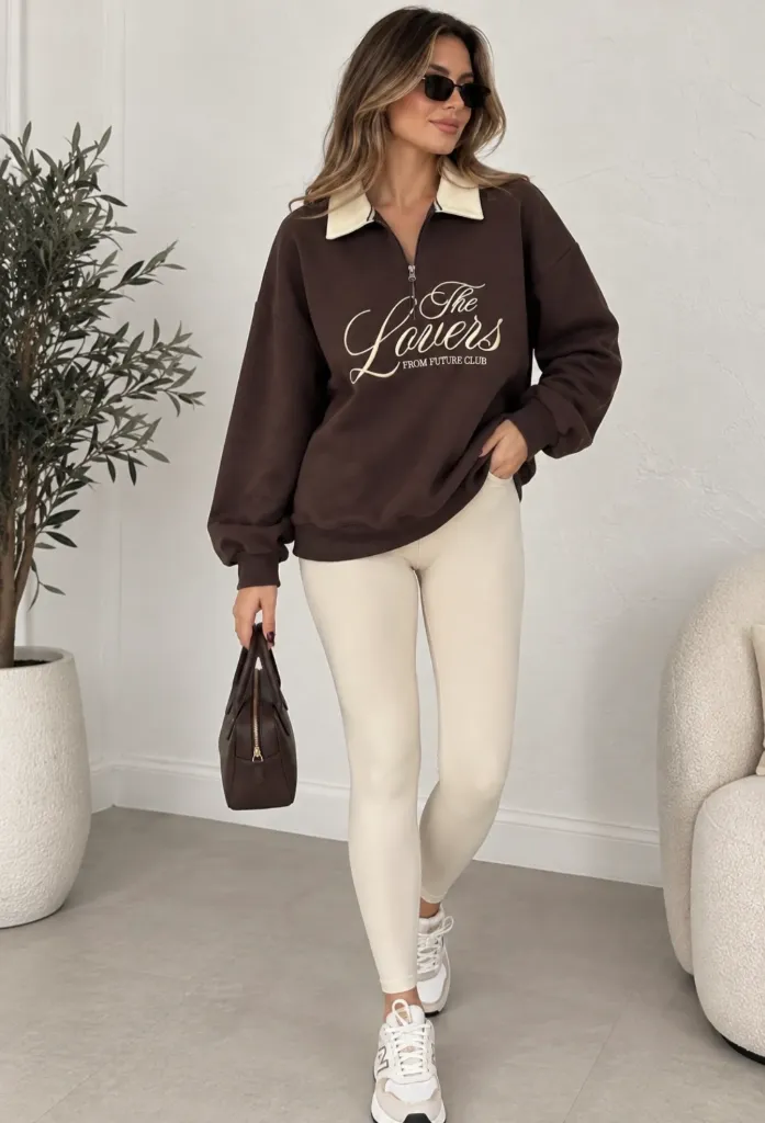 Quzu Kahverengi Sweatshirt