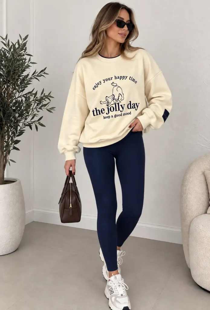 Quzu Krem Sweatshirt