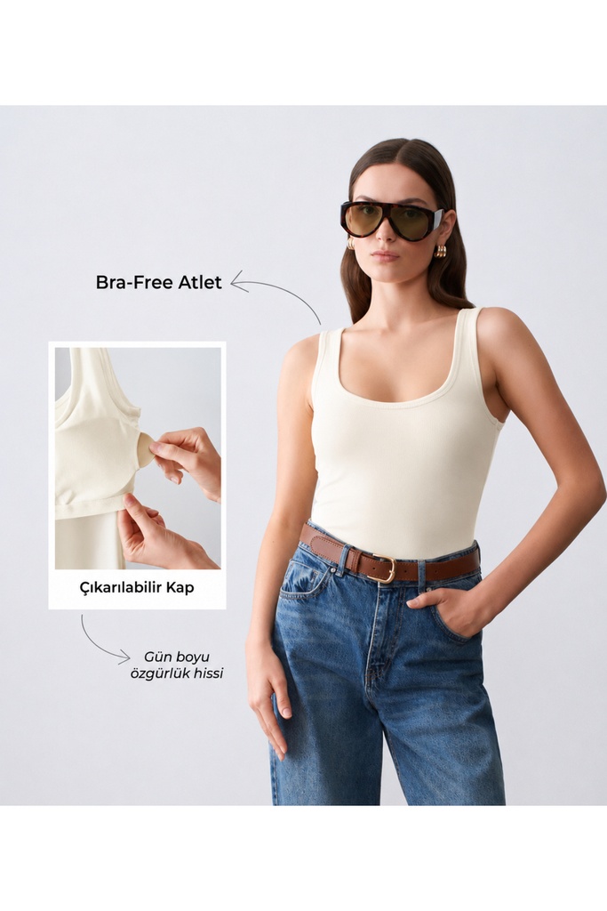 [BRA-FREE-EKR-3] Bra-Free Atlet - Ekru
